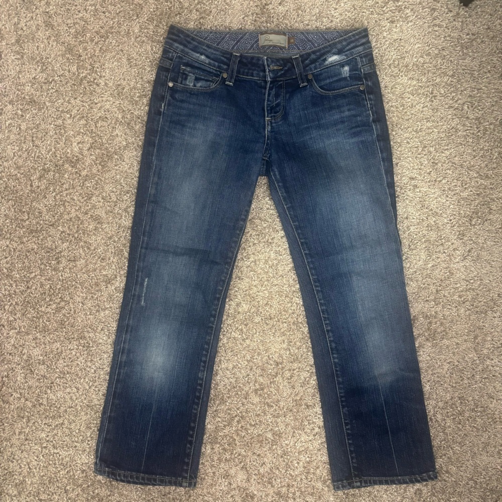 Vintage PAIGE Laurel Canyon Distressed Cropped Jeans Women’s 26